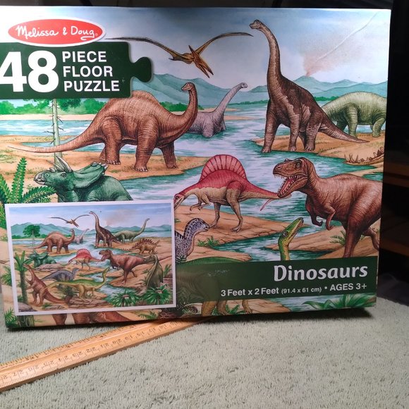 48 large piece dinosaur puzzle 3 feet x 2 feet - Picture 4 of 5